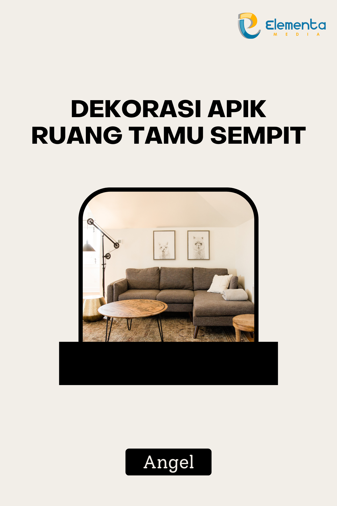 Dekorasi Apik Ruang Tamu Sempit